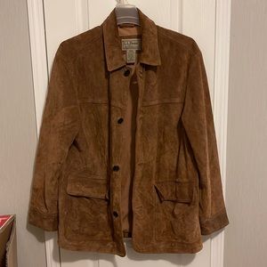 L.L bean suede leather coat. M